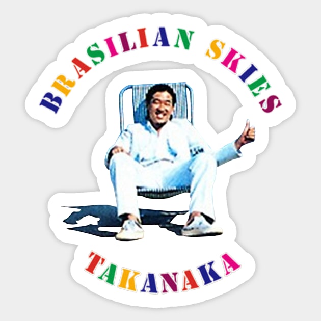 Brasilian Skies Takanaka Sticker by Big Tees